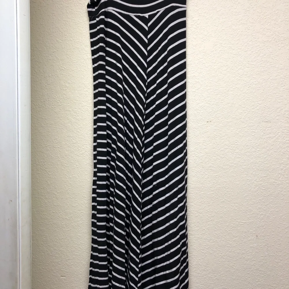 2- Striped Navy/White Time and True Maxi Skirts and black/white Apt 9 both XXL